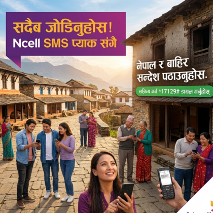 NCELL SMS pack recharge from India