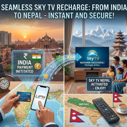 Nepal SKY TV online recharge from India